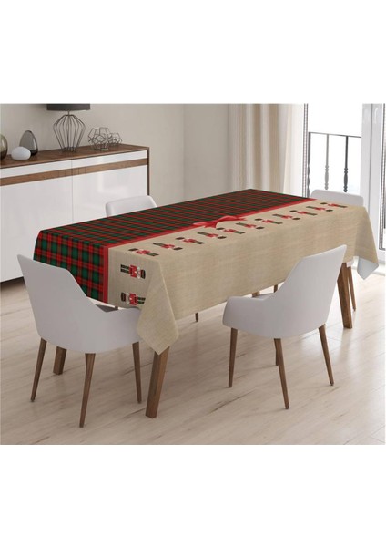 Yılbaşı Özel Kurşun Asker Desenli Masa Örtüsü