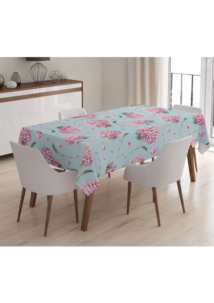Baskılı Kadife Doku Masa Örtüsü