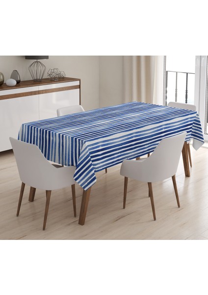 Baskılı Kadife Doku Masa Örtüsü