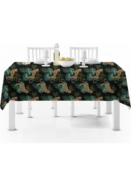 Evmila Leoparlı Masa Örtüsü 15