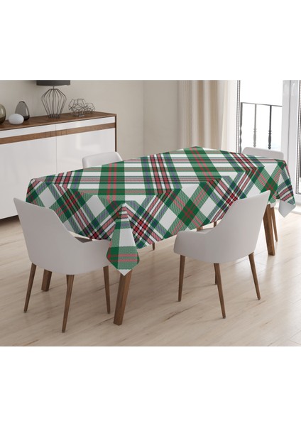 Baskılı Kadife Doku Masa Örtüsü