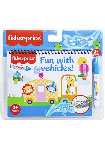 Fisher Price Water Painting Araçlar Sihirli Özel Sulu Kalem ile Boyama Kitabı