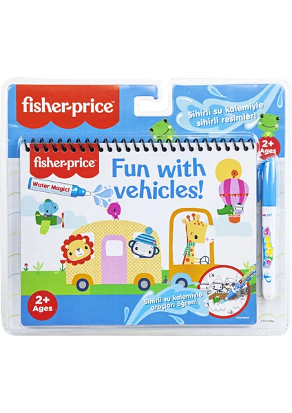 Fisher Price Water Painting Araçlar Sihirli Özel Sulu Kalem ile Boyama Kitabı