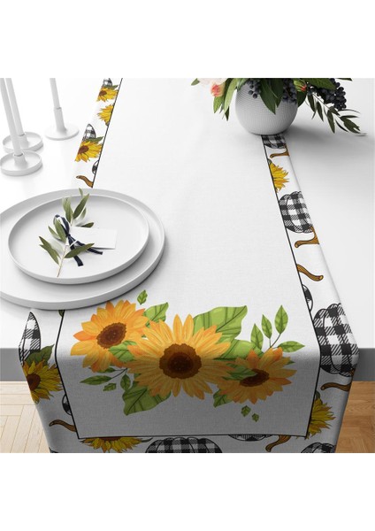 Sonbahar ve Kabak Desenli Runner