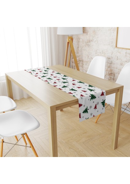 Evmila Çam Ağaçları Desen Runner Llrn 37