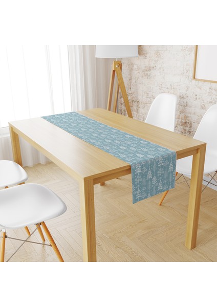 Evmila Kadife Kumaş Yeşil Ağaçlı Runnur Modeli 1070