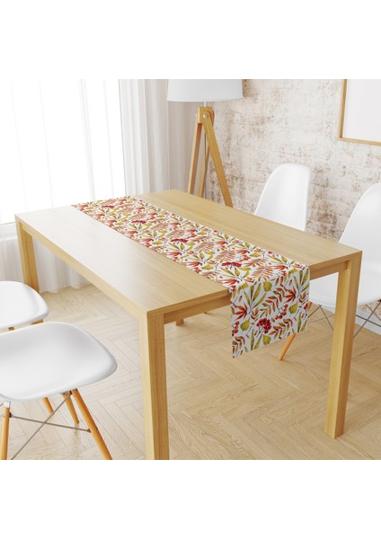 Evmila Kadife Kumaş Renkli Yapraklar Runnur Modeli 881