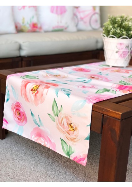 Çiçekler Desen Runner 2057