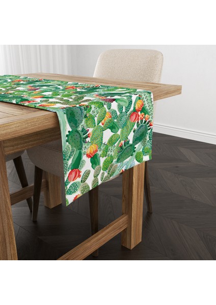 Kaktüs Desenli Runner Modeli