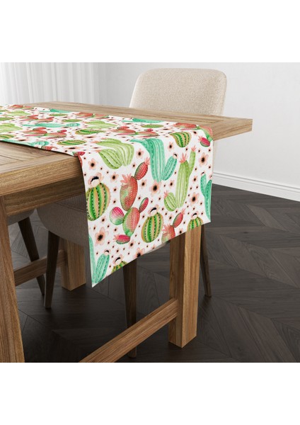 Kaktüs Desenli Runner Modeli