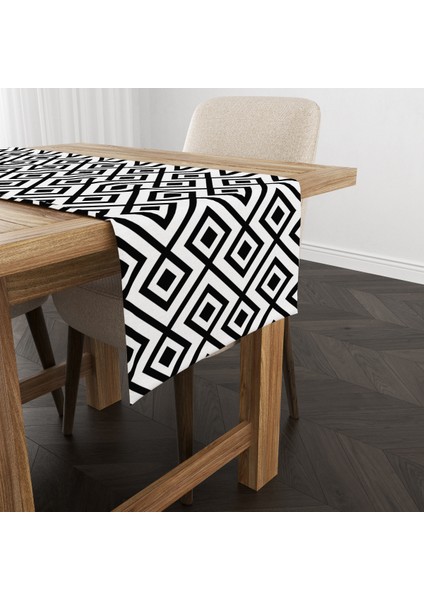 Geometrik Desenli Runner Modeli