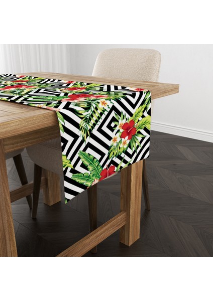 Çiçek Desenli Runner Modeli