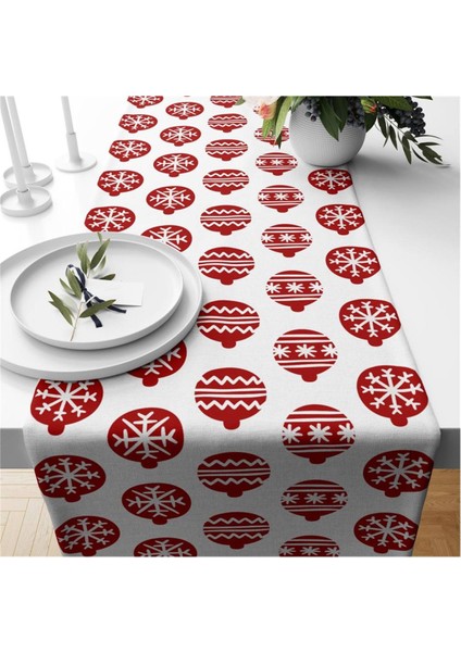 Yılbaşı Temalı Kadife Runner