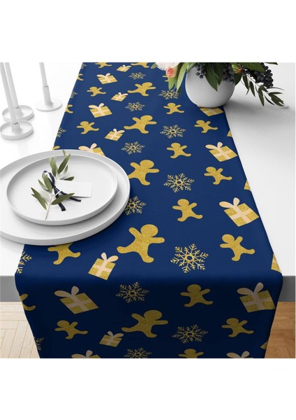 Yılbaşı Özel Kurabiye Adam Desenli Runner