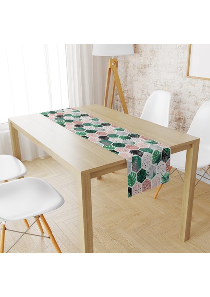 Evmila Geometrik Desen Runner Llrn 25
