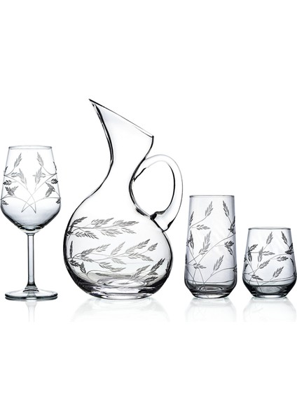 Kazaan 37 Parça Bardak Çeyiz Seti Ördek Karaflı Sürgün Desenli fiyatları