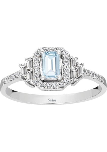 Baget Pırlantalı Gökyüzü Yüzük