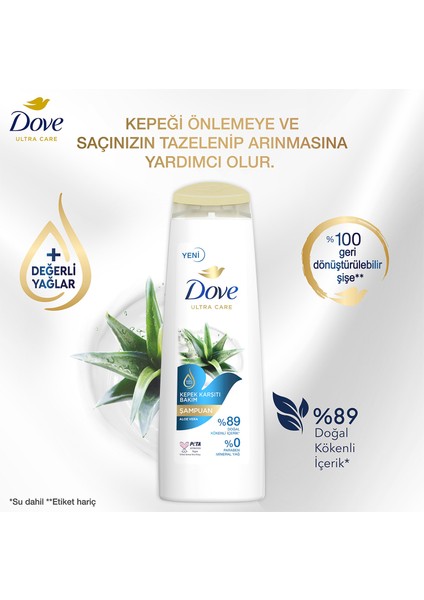 Ultra Care Saç Bakım Şampuanı Kepek  Bakım Aloe Vera 400 ml