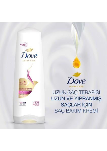 Ultra Care Saç Bakım Kremi Uzun Saç Terapisi Uzun Yıpranmış Saçlar İçin 350 ml