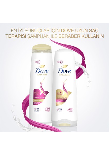 Ultra Care Saç Bakım Kremi Uzun Saç Terapisi Uzun Yıpranmış Saçlar İçin 350 ml