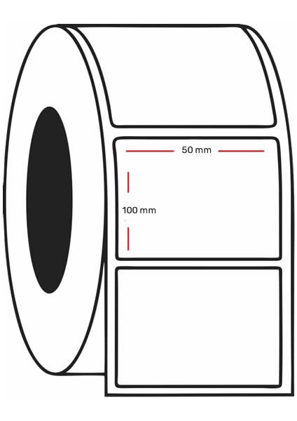 Ofis 100X50 500 Adet Eco Termal Barkod Etiketi