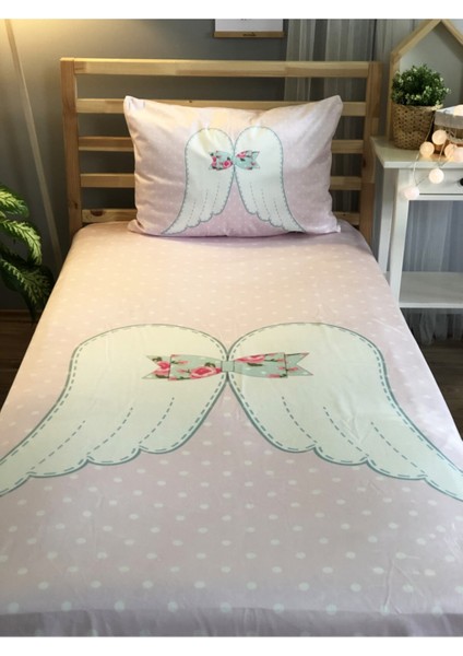 Pembe Melek Kanadı Dekorafit Örtü 187