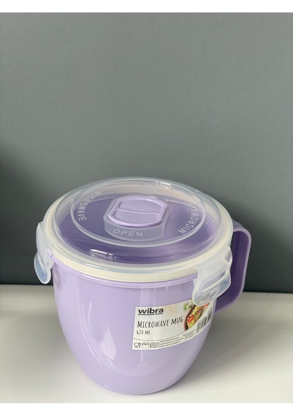 Kilitli Kapaklı Mikrodalga Sızdırmaz Çorba Bardak