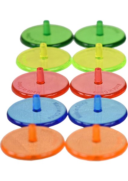 10X Golf Topu Işaretleri Accs Rastgele Renk Dış Mekan Eğitim Için 24 mm Plastik (Yurt Dışından)