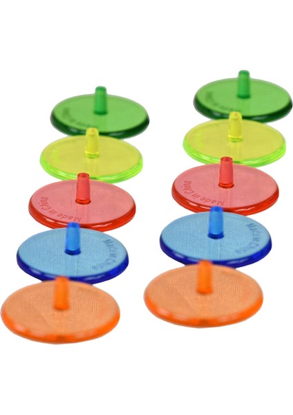 10X Golf Topu Işaretleri Accs Rastgele Renk Dış Mekan Eğitim Için 24 mm Plastik (Yurt Dışından)