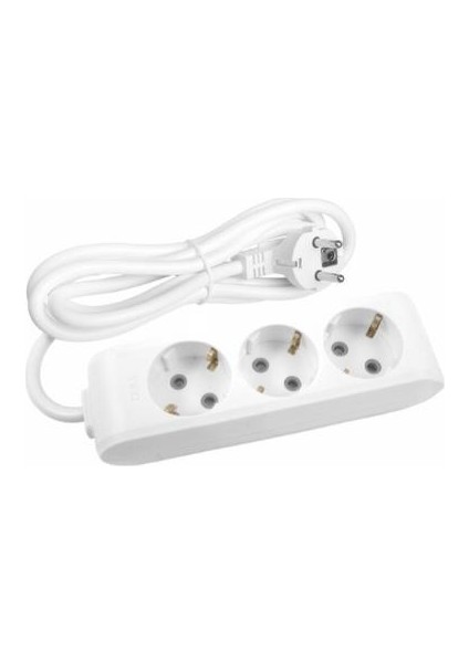 Üçlü Priz 3 Metre Topraklı