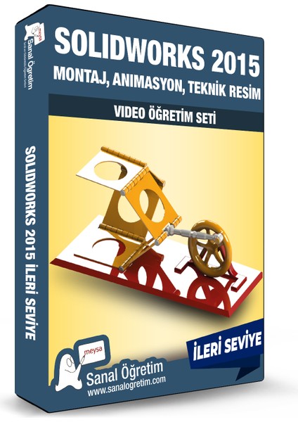 Solidworks 2015 Montaj, Animasyon, Teknik Resim Video Ders Eğitim Seti