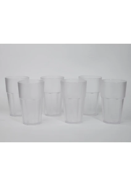 Opportia Casablanca Kırılmaz Bardak 400ml 6'lı Set (Kumlu)