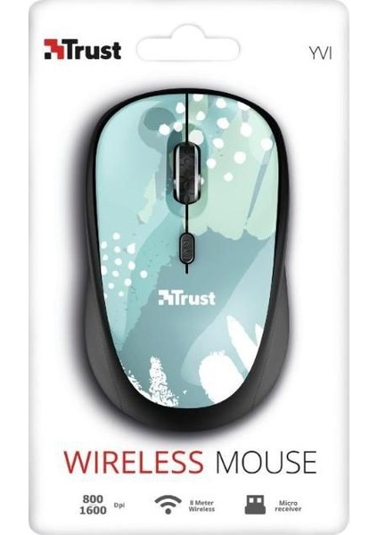 24442 Kablosuz Mouse Blue Brush 800 1600 Dpi