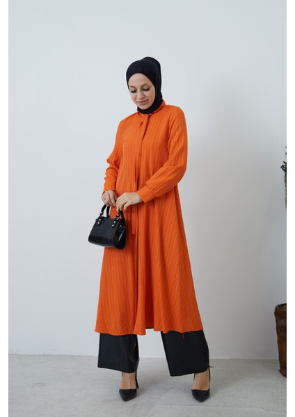 Fularlı Tunik-Oranj