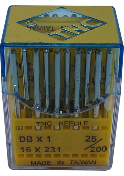 Düz Makine Ince Dip Dikiş Iğnesi / DBXA20 (Dbx1) Ses 25/200 50ADET
