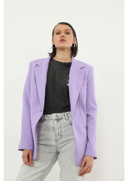 Retro Palazzo Ceket-Lila modelleri