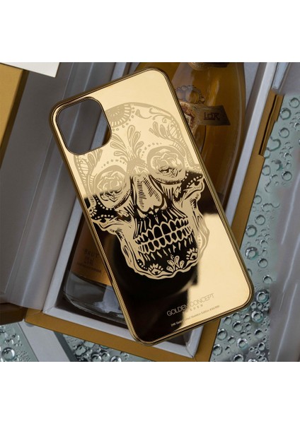 Apple IPhone 12 Pro Kuru Kafa Gold Kılıf