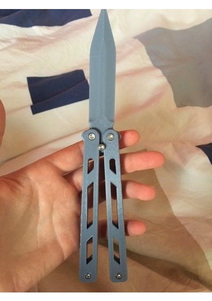 Kelebek Bıçağı / Balisong Vidasız Organik Plastikten Aksesuar