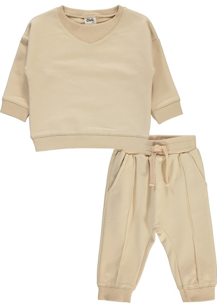 Erkek Bebek Takım 6-18 Ay Sütlükahve