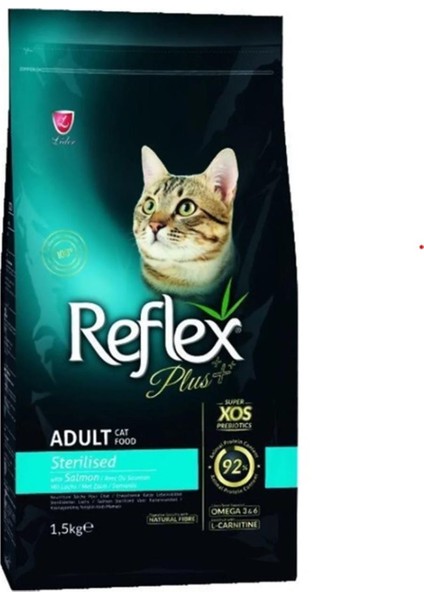 Plus Sterilised Somonlu Kısırlaştırılmış Yetişkin Kedi Maması 1.5 kg