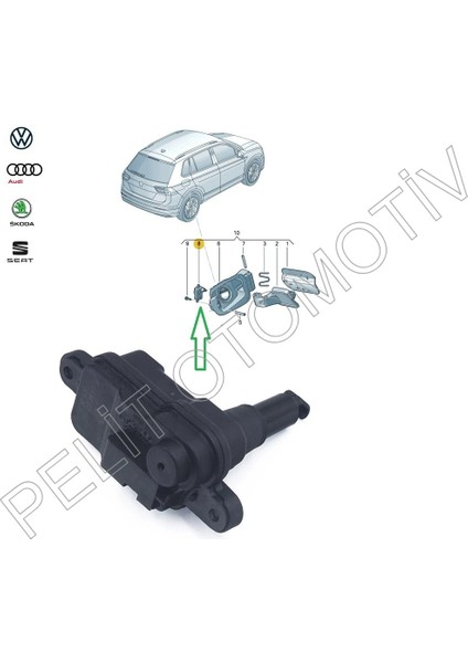 Skoda Kodiaq Depo Kapak Kilit Motoru 8V0862159 8V0862159A fiyatları