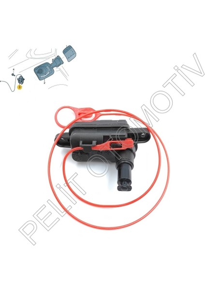 Audi A1 Depo Kapak Kilit Motoru 8V0862153A