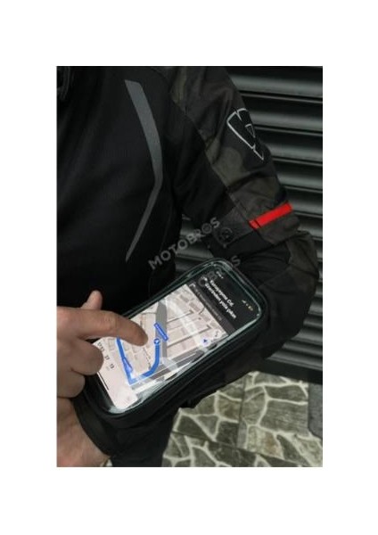 Bike Sky Motosiklet Kol Telefon Tutucu Motorsiklet Kol Çantası Su Geçirmez-Gidon Bağlantılı-Dokunmatikli Mt-45