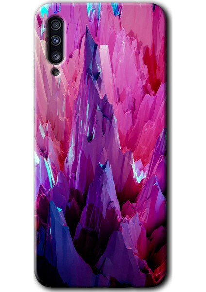 Samsung Galaxy A50 Kılıf Hd Desen Baskılı Arka Kapak + Temperli Cam - 12STRACTION Sharp