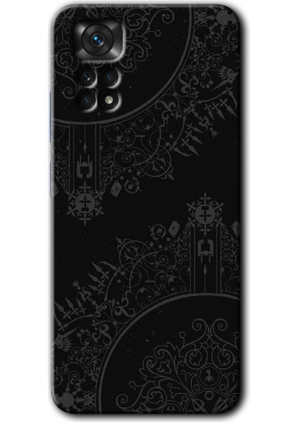 Xiaomi Redmi Note 11 5g Global Kılıf Hd Desen Baskılı Arka Kapak - Siyah Mandala
