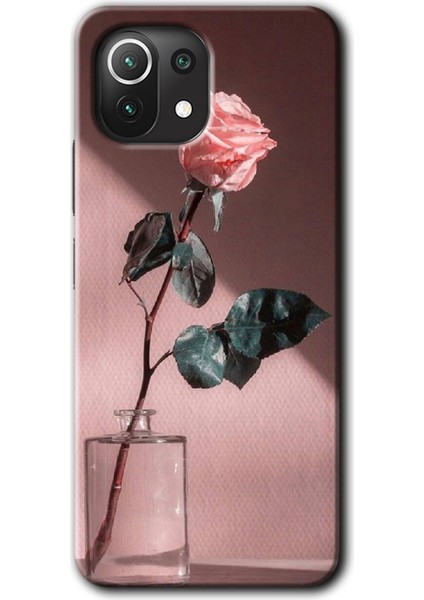 Xiaomi Mi 11 Lite Kılıf Hd Desen Baskılı Arka Kapak - Retro Gül