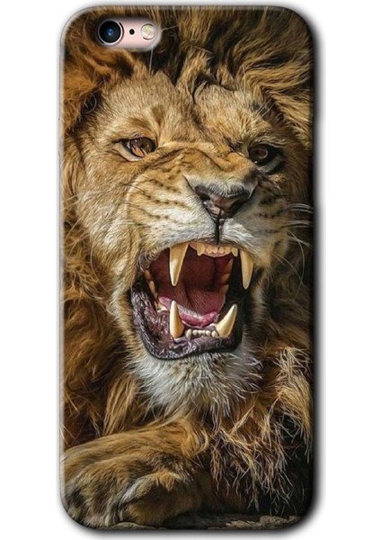 iPhone 6 Plus Kılıf Hd Desen Baskılı Arka Kapak + Temperli Cam - Lion King