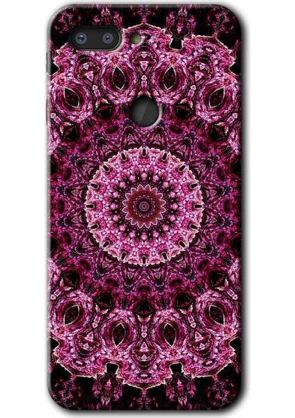 General Mobile Gm 9 Pro Kılıf Hd Desen Baskılı Arka Kapak + Temperli Cam - Mandala Patterns Kaleidoscope