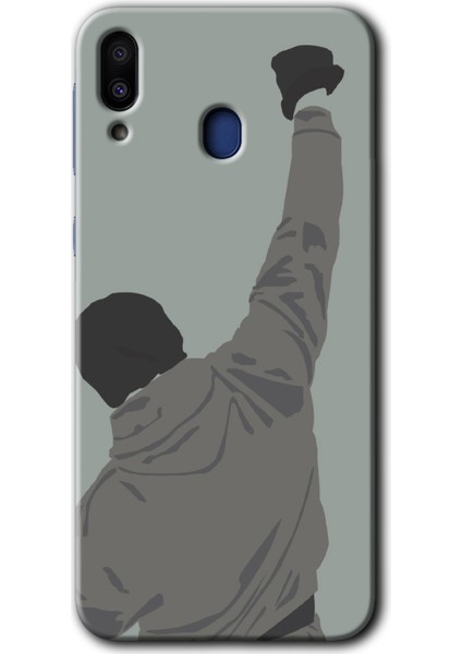 Samsung Galaxy M10S Kılıf Hd Desen Baskılı Arka Kapak + Temperli Cam - Artwork Wide