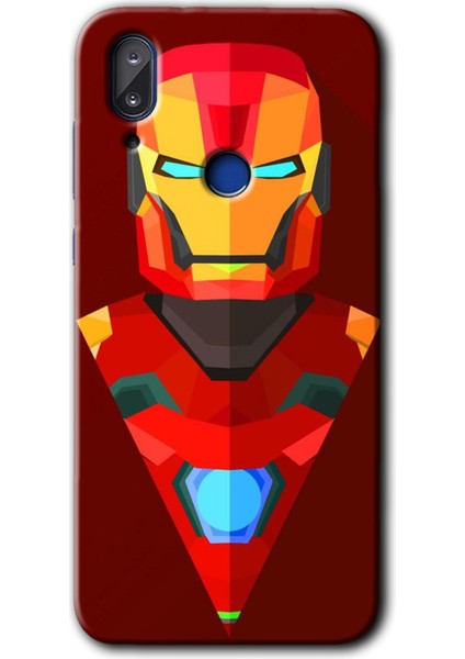 Vestel E5 Kılıf Hd Desen Baskılı Arka Kapak - Iron Man Çizim